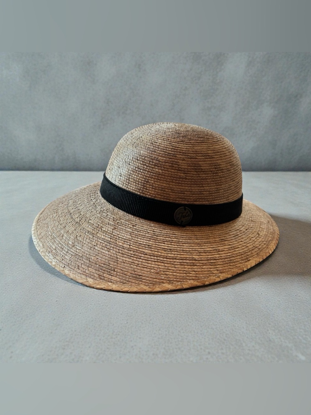 Laurel Tula Palm Leaf Straw Hat XL Wide Brim Sun Garden Hat
